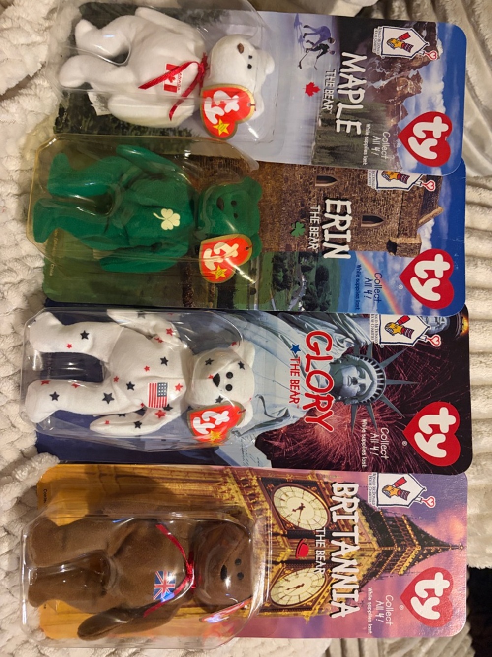 Ty Beanie Baby set 1999 Ty McDonald's International Bears
